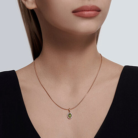 Подвеска Diamant - Золото 585, Хризолит (арт. 51-330-02049-5)