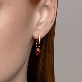 Серьги SOKOLOV - Серебро 925, Фианит, Эмаль (арт. 93022423)