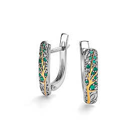 Серьги Дар - Серебро 925, Агат (арт. С-5168рчр409)