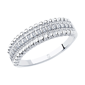 Кольцо SOKOLOV - Серебро 925, Фианит (арт. 94013016)