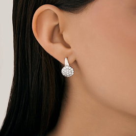 Серьги SOKOLOV - Серебро 925, Фианит (арт. 94027120)
