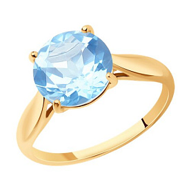 Кольцо SOKOLOV - Золото 585, Топаз (арт. 716625)