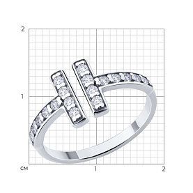 Кольцо Diamant - Серебро 925, Фианит (арт. 94-110-02261-1)