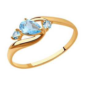 Кольцо SOKOLOV - Золото 585, Топаз (арт. 715080)