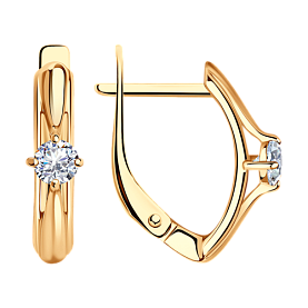 Серьги Diamant - Серебро 925, Фианит (арт. 93-120-01381-1)