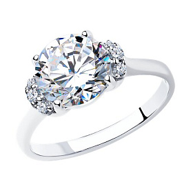 Кольцо SOKOLOV - Серебро 925, Фианит (арт. 94013562)