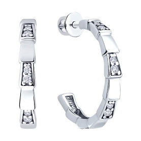 Серьги Diamant - Серебро 925, Фианит (арт. 94-122-02267-1)