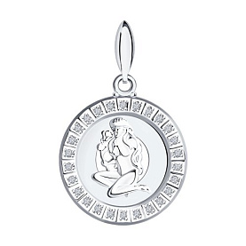 Подвеска SOKOLOV - Серебро 925, Фианит (арт. 94031388)