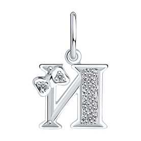 Подвеска SOKOLOV - Серебро 925, Фианит (арт. 94030474)