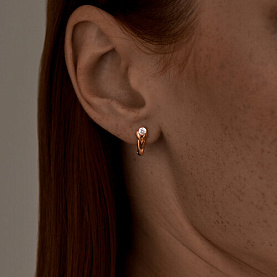 Серьги SOKOLOV - Серебро 925, Фианит (арт. 93020640)