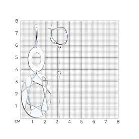 Серьги Diamant - Серебро 925 (арт. 94-121-01713-1)