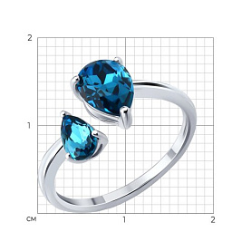 Кольцо Diamant - Серебро 925, Кристалл (арт. 94-110-00211-1)