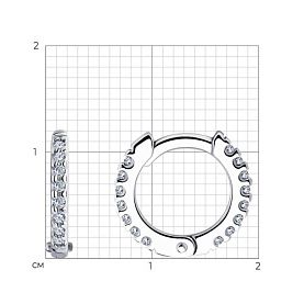 Серьги SOKOLOV - Серебро 925, Фианит (арт. 94025998)