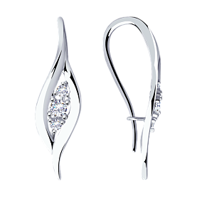 Серьги Diamant - Серебро 925, Фианит (арт. 94-120-00873-1)