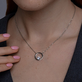 Колье SOKOLOV - Серебро 925, Топаз (арт. 92070100)