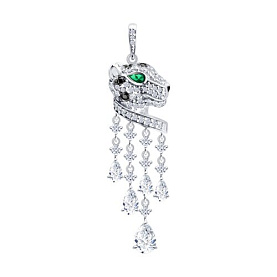 Подвеска SOKOLOV - Серебро 925, Фианит, Эмаль (арт. 94033332)