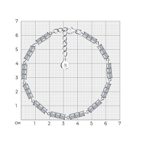 Браслет SOKOLOV - Серебро 925, Фианит (арт. 94050558)