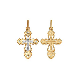 Подвеска SOKOLOV - Золото 585, Фианит (арт. 121374)