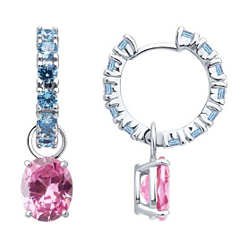 Серьги SOKOLOV - Серебро 925, Фианит (арт. 94026918)