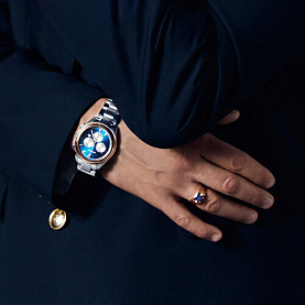 Кольцо SOKOLOV - Золото 585, Синтетический сапфир (арт. 716207)