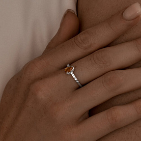 Кольцо SOKOLOV - Серебро 925, Цитрин (арт. 92012085)