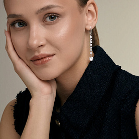 Серьги Diamant - Серебро 925, Фианит (арт. 94-121-00255-1)