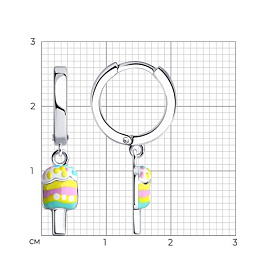 Серьги SOKOLOV - Серебро 925, Эмаль (арт. 94026096)