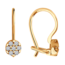 Серьги SOKOLOV - Серебро 925, Фианит (арт. 93020446)