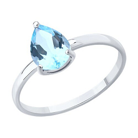 Кольцо SOKOLOV - Серебро 925, Топаз (арт. 92014661)