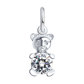 Подвеска SOKOLOV - Серебро 925, Фианит (арт. 94030502)