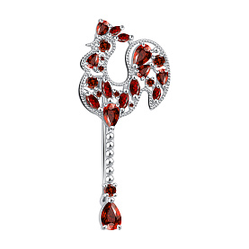 Брошь Talant - Серебро 925, Фианит (арт. 60-72-000W-17184)