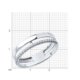 Кольцо SOKOLOV - Серебро 925, Фианит (арт. 94013705)