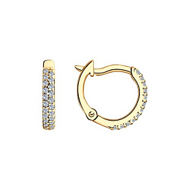 Серьги SOKOLOV - Серебро 925, Фианит (арт. 93021145)