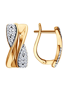 Серьги SOKOLOV - Серебро 925, Фианит (арт. 93022547)