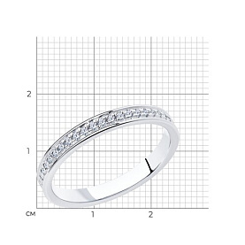 Кольцо SOKOLOV - Серебро 925, Фианит (арт. 94012515)