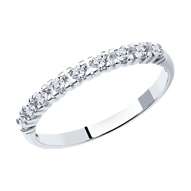 Кольцо SOKOLOV - Серебро 925, Фианит (арт. 94012743)