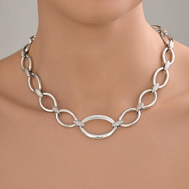 Колье SOKOLOV - Серебро 925, Фианит (арт. 94071205)