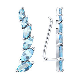 Серьги SOKOLOV - Серебро 925, Топаз (арт. 92021348)