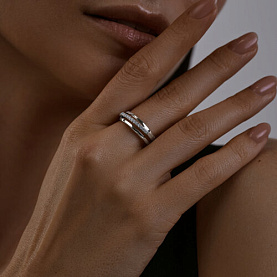 Кольцо SOKOLOV - Серебро 925, Фианит (арт. 94013769)