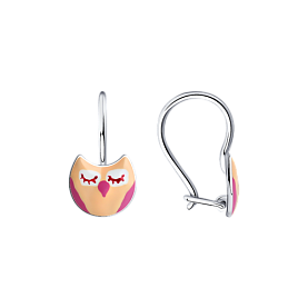 Серьги SOKOLOV - Серебро 925, Эмаль (арт. 94024305)