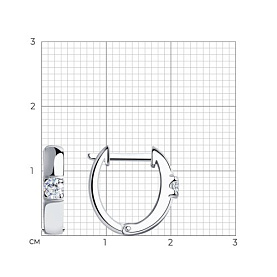 Серьги SOKOLOV - Серебро 925, Фианит (арт. 94025269)