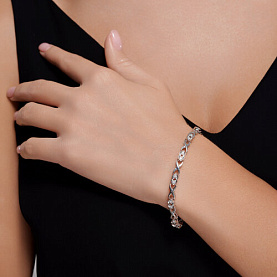 Браслет SOKOLOV - Серебро 925, Фианит (арт. 94051040)