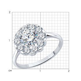 Кольцо Diamant - Серебро 925, Фианит (арт. 94-110-02402-1)