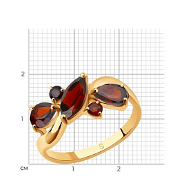 Кольцо SOKOLOV - Серебро 925, Гранат (арт. 92011659)