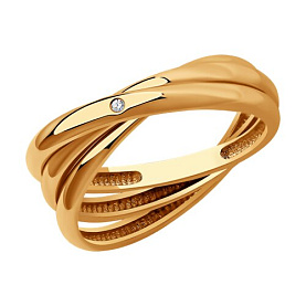 Кольцо SOKOLOV - Серебро 925, Бриллиант (арт. 87010081)