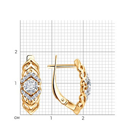 Серьги SOKOLOV - Серебро 925, Фианит (арт. 93022535)