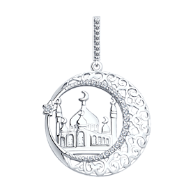 Подвеска SOKOLOV - Серебро 925, Фианит (арт. 94031221)