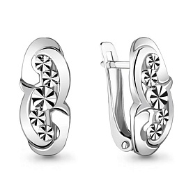 Серьги Аквамарин - Серебро 925 (арт. 33681.5)