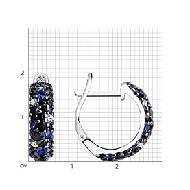 Серьги SOKOLOV - Серебро 925, Фианит (арт. 94022665)