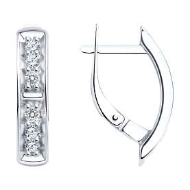 Серьги Diamant - Серебро 925, Фианит (арт. 94-120-01544-1)